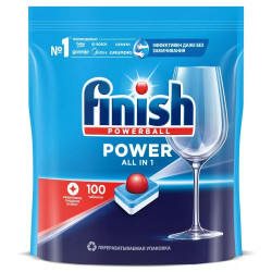 Таблетки Finish Power All in One, 100 штук